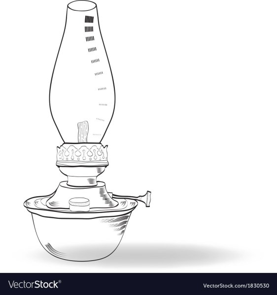 Керосиновая лампа карандашом