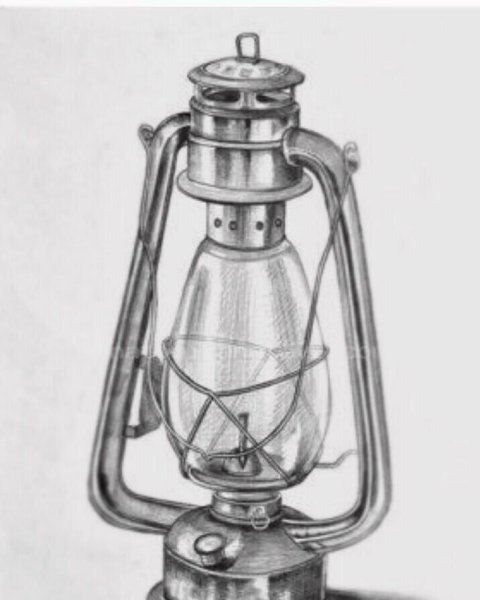 Керосиновая лампа мультяшная
