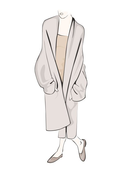 Эскизы одежды оверсайз