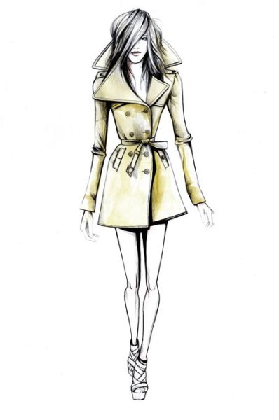 Эскиз модели для одежды