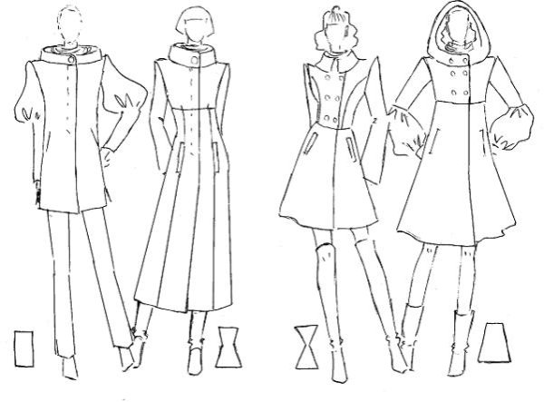 Пальто эскиз