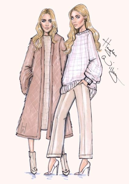 Стильные рисунки на одежде