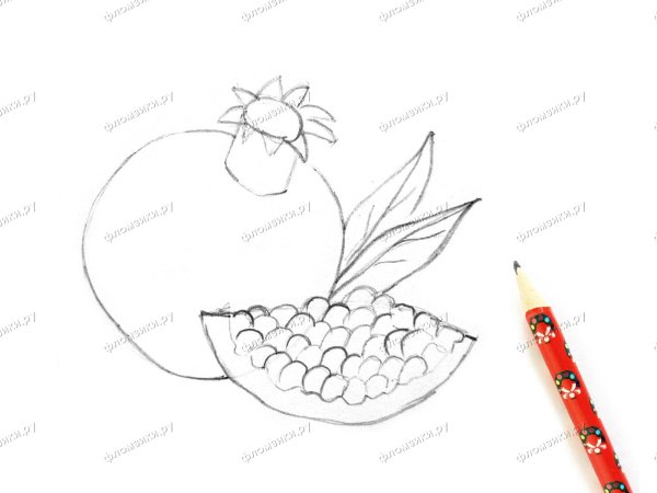 Раскраска экзотические фрукты