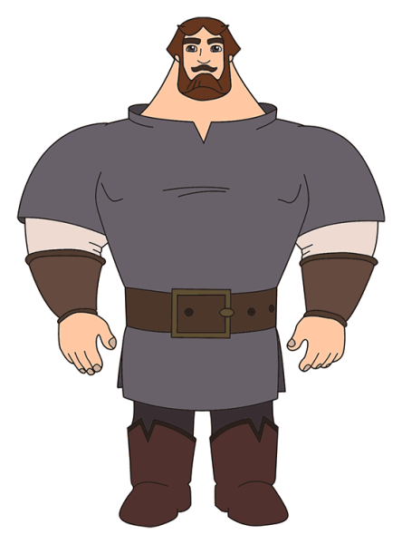 Легкий портрет богатыря Илья Муромец