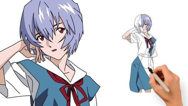 Аянами Рей эскиз