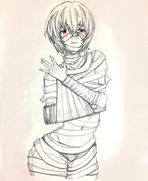 Аянами Рей бревно