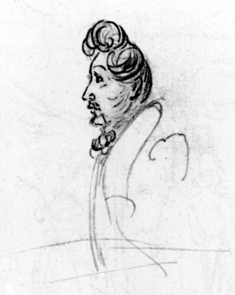 Михаил Юрьевич Лермонтов портрет черно-белый