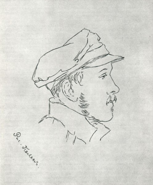 Портрет Лермонтова Наброски