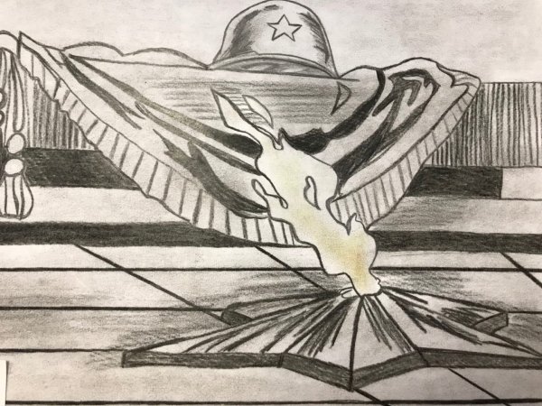 Памятники войны карандашом