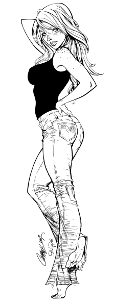 Рисунок человека в полный рост