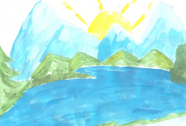 В море. Раскраска