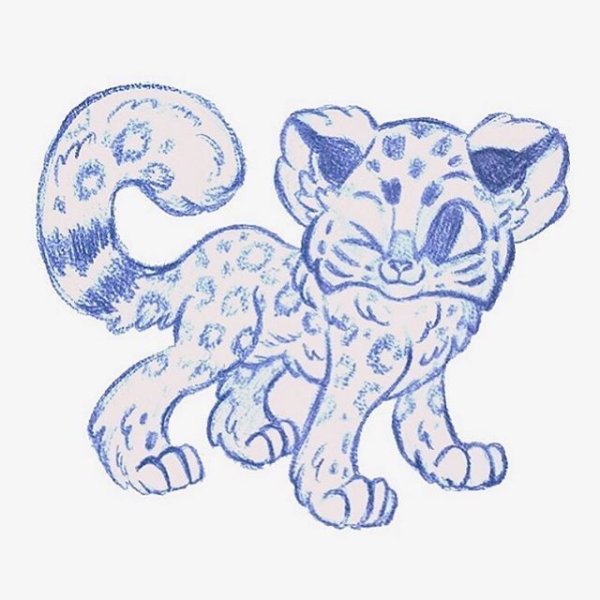 Леопард рисунок карандашом поэтапно