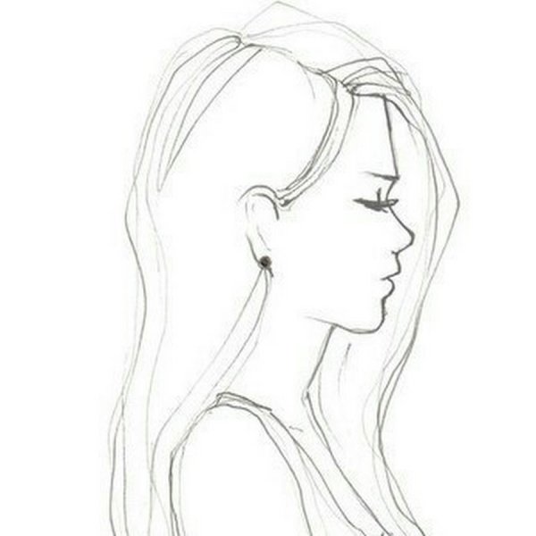 Профиль карандашом для срисовки