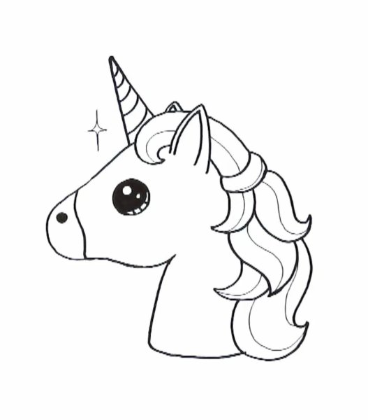 Единорог карандашом