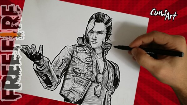 Рисунки фри фаер карандашом