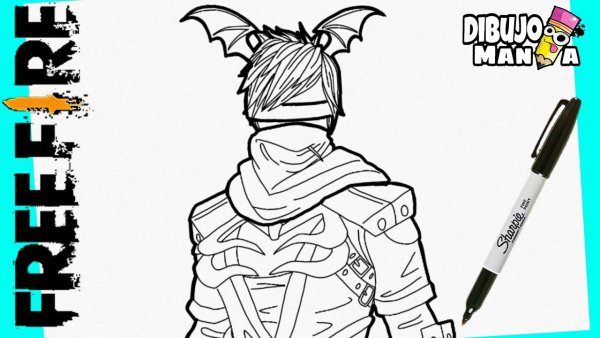 Раскраска фри фаер персонаж