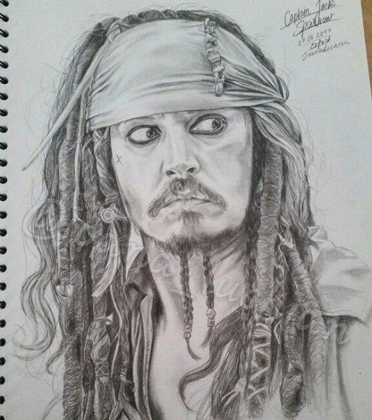 Капитан Джек Воробей портрет