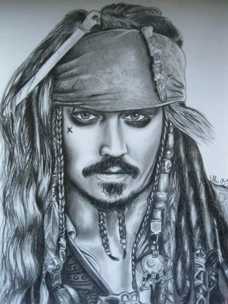 Капитан Джек Воробей портрет