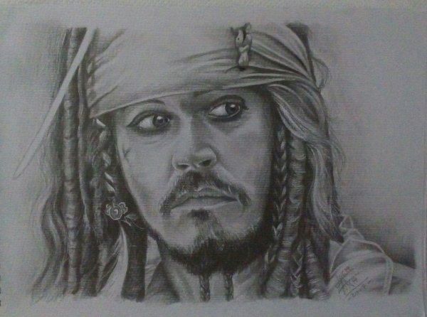 Капитан Джек Воробей портрет