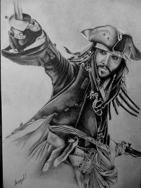 Капитан Джек Воробей портрет