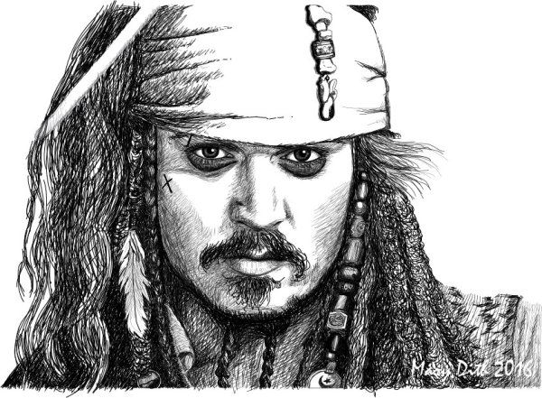 Джек Воробей скетч