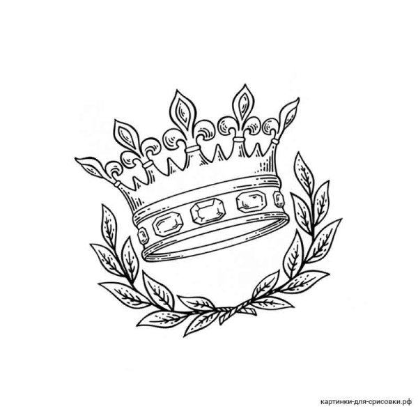 Корона рисунок