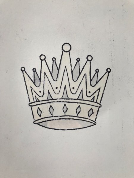 Корона раскраска для детей