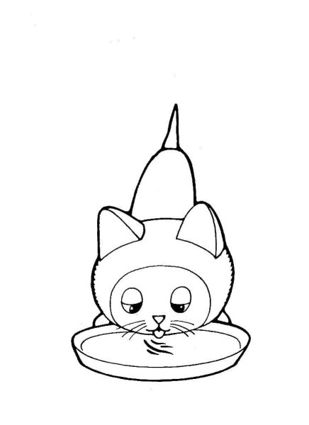 Котенок Гав раскраска