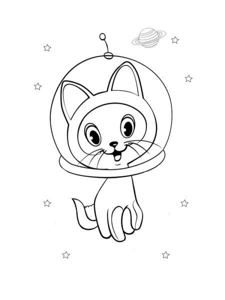 Котенок Гав раскраска