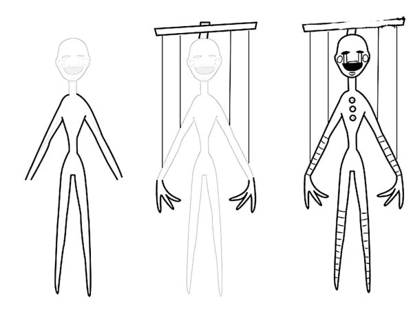 Раскраска Фантом марионетка
