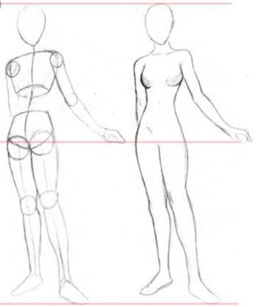 Модель мужчины для рисования аниме