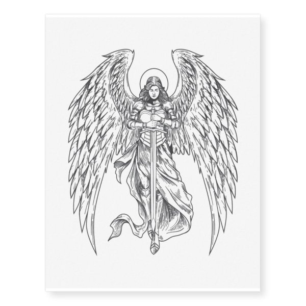 Архангел Михаил прорись иконы