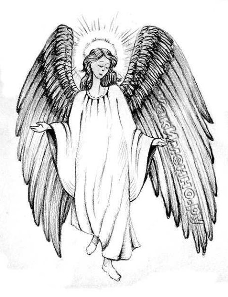 Ангел с ребенком на руках