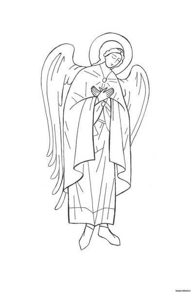 Ангел рисунок карандашом