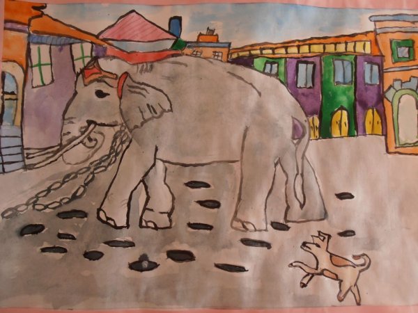 И.А. Крылов слон и моська