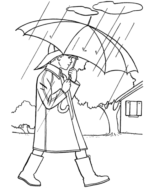 Осень раскраска для детей