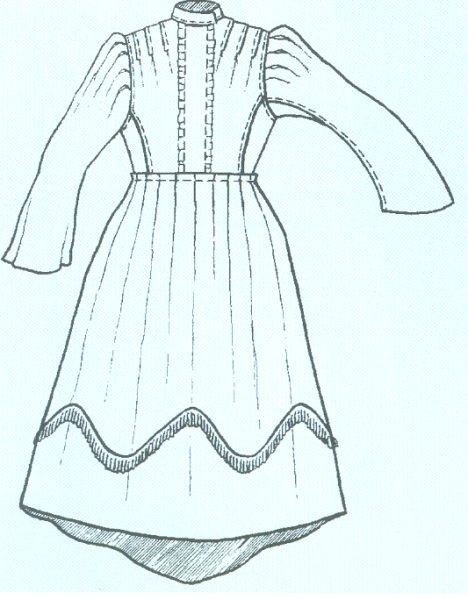 Эскиз русского народного платья