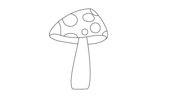 Поэтапное рисование гриба