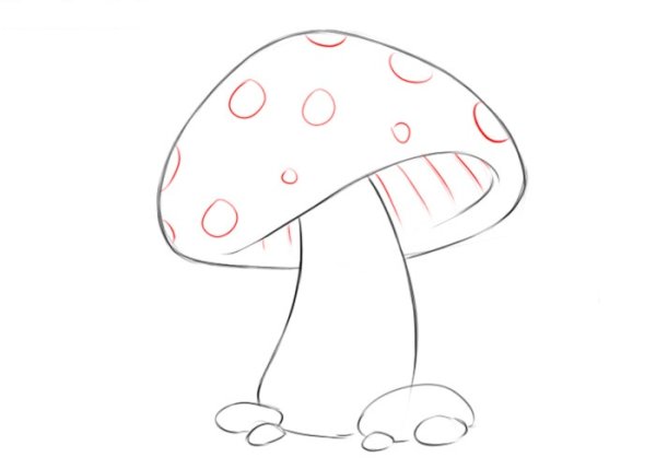 Нарисовать гриб