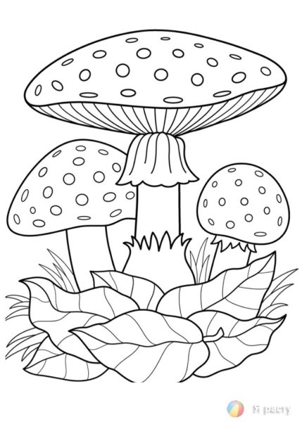 Рисуем мухомор поэтапно