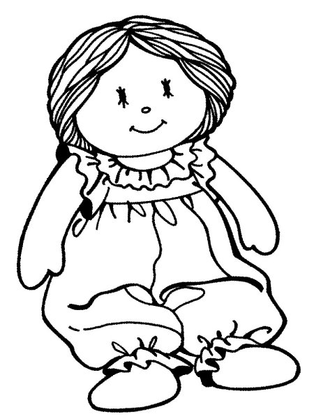 Рисование для детей кукла