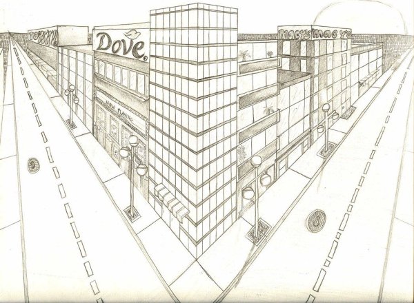 Линейная перспектива железная дорога