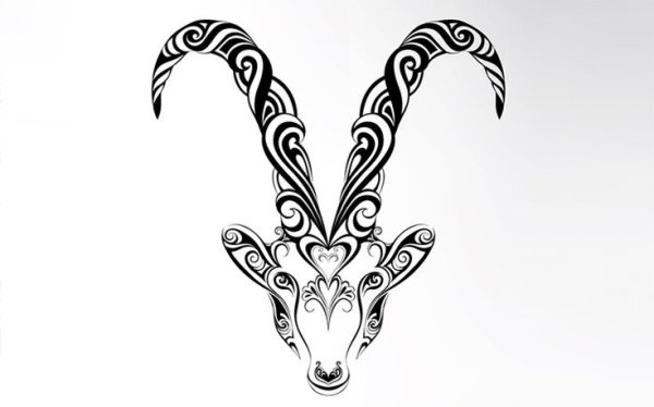 Козерог раскраска