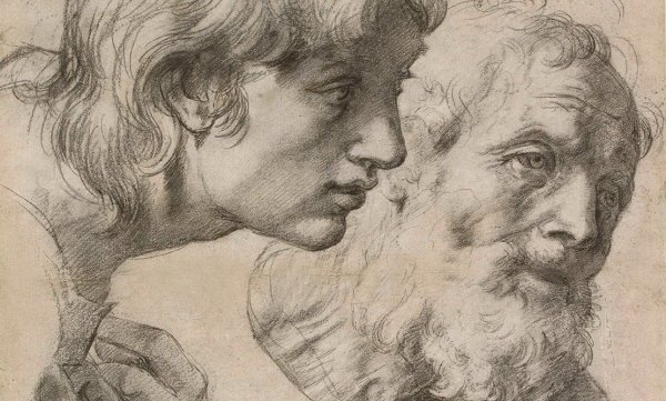 Портреты Графика Рафаэль Санти