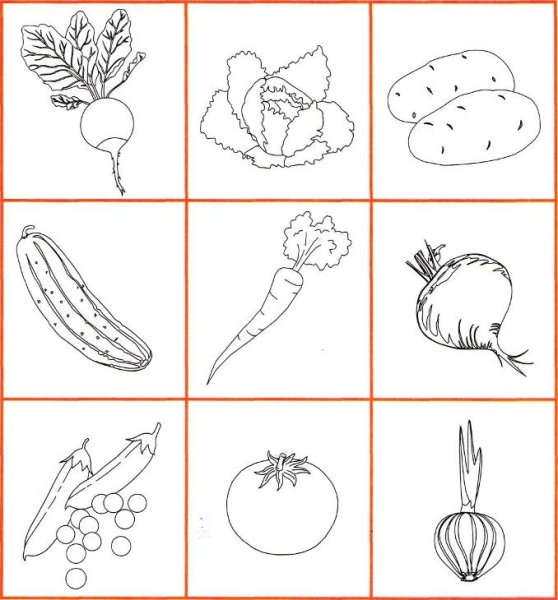 Рисование овощи