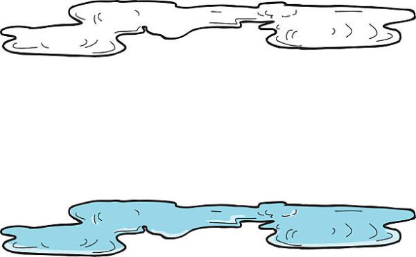 Лужа трафарет