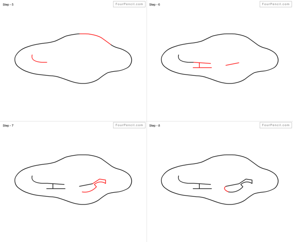 Лужа в мультяшном стиле