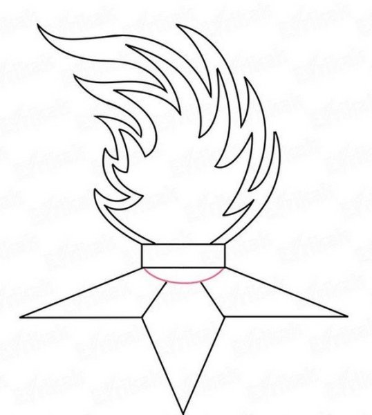 Вечный огонь рисунок карандашом