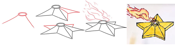Вечный огонь рисунок