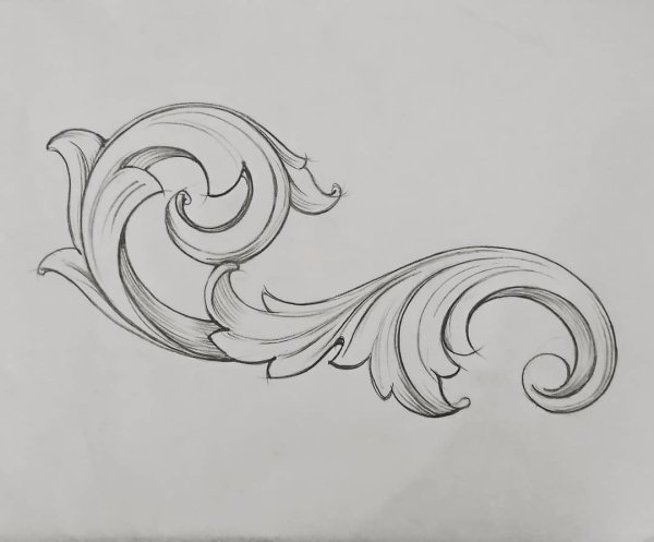 Хохлома трафарет